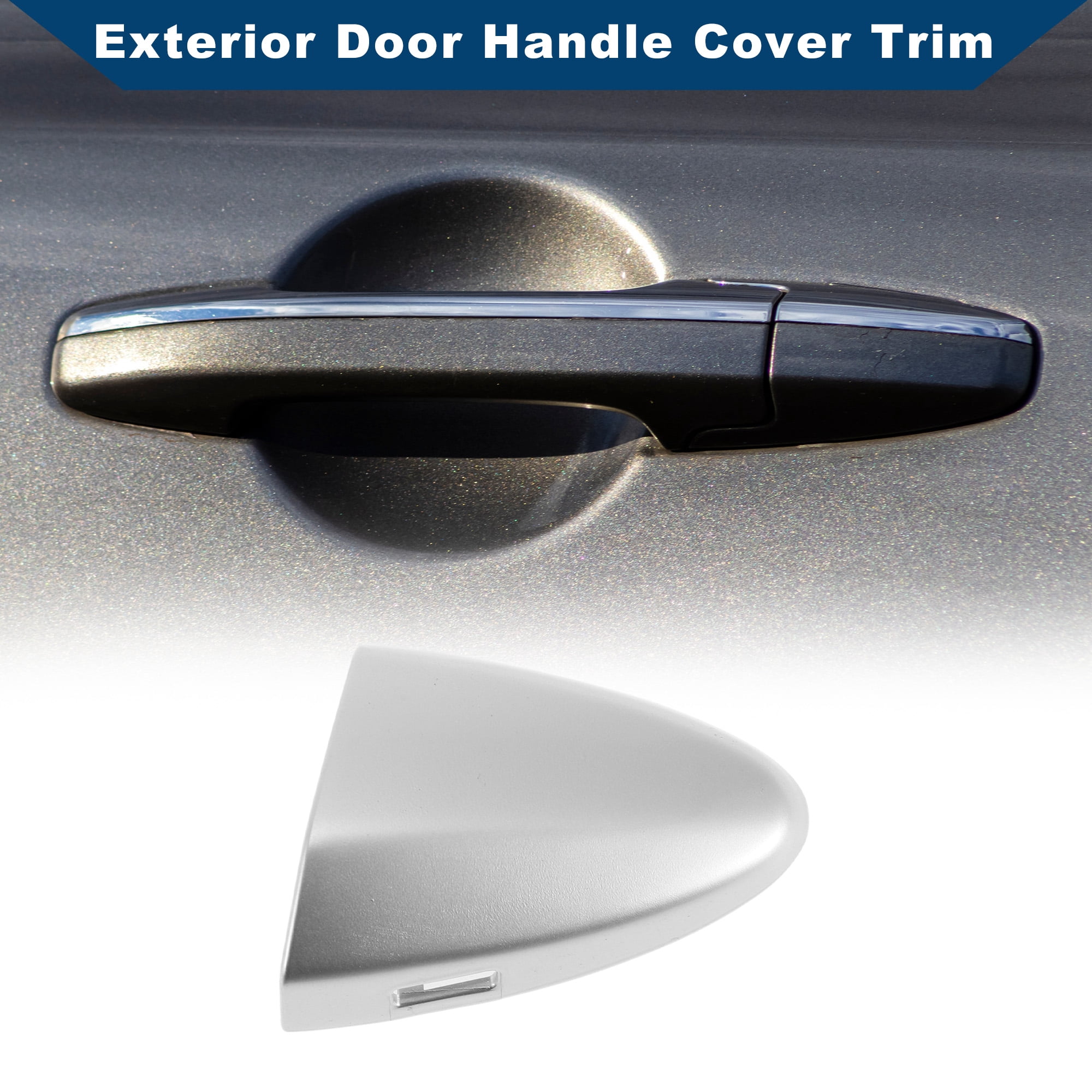 Unique Bargains Exterior Vehicle Door Handle Cover Silver Tone for Lexus IS250 2006-2013