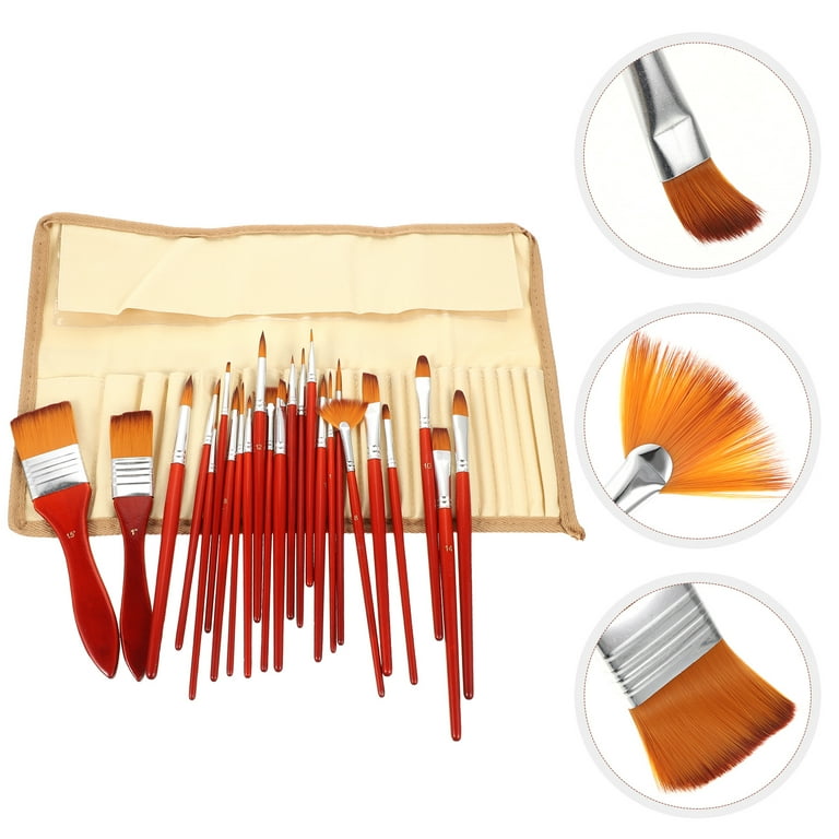 1 Set Painting Brushes Oil Paint Brushes Artist Paint Brushes Watercolor  Painting Brushes Drawing Brushes 