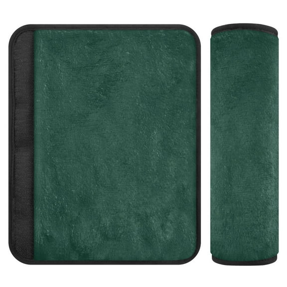 ALAZA Dark Green Paint Car Seat Belt Adjuster Neck Covers Shoulder Cushions Pads S
