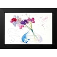 thumbnail image 2 of Loreth, Lanie 18x13 Black Modern Framed Museum Art Print Titled - Colorful Flowers in Clear Vase II, 2 of 5
