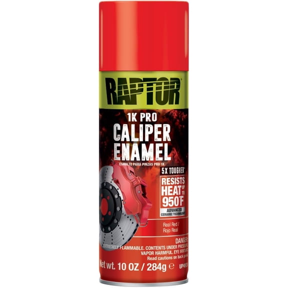 Caliper Enamel Spray, Professional Grade, Extra Tough, High Gloss Finish, Real Red, 10 oz