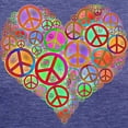 thumbnail image 3 of CafePress - Peace Sign Hear T Shirt - Womens Tri-blend T-Shirt, 3 of 4