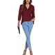thumbnail image 5 of Sexy Dance Top de mujer con manga 3/4 y blusa holgada con cuello en V, 5 of 7