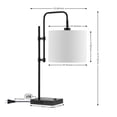 thumbnail image 7 of JONATHAN Y Edris 24.75" Industrial Designer Metal LED Task Lamp with USB Charging Port, Black, JYL1130A, 7 of 7