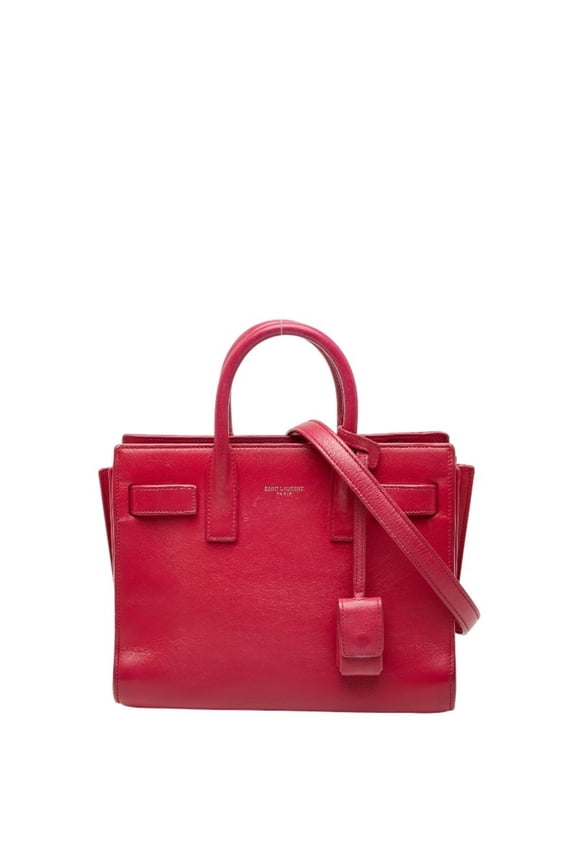 Pre-Owned Saint Laurent Sac de Jour Baby Handbag/Shoulder Bag, 2-Way, Pink Leather,... (Good)