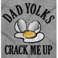 thumbnail image 2 of Funny Dad Joke Yolks Crack Me Up Men's Big & Tall Graphic Hoodie Brisco Brands 2X, 2 of 4