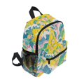 thumbnail image 2 of FORMRS Kids School Backpack with Front Zippered Pocket 12" Student Travel Daypack, Yellow Mountains, 2 of 6