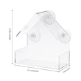 thumbnail image 2 of xiaxaixu Nature Gear Window Bird Feeder Transparent House Shape Birdhouse, 2 of 10
