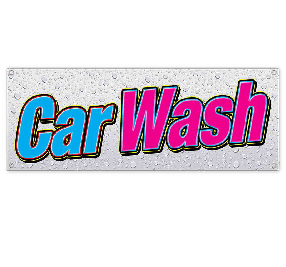 Non-Fabric Heavy-Duty Vinyl Single-Sided with Metal Grommets Truck Wash Now Open 13 oz Banner 