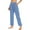 Blue, variant on Wide Leg Yoga Pants Womens Oversize Autumn Workout Out Leggings Stretch Waist Button Pocket Yoga Gym Loose Pants