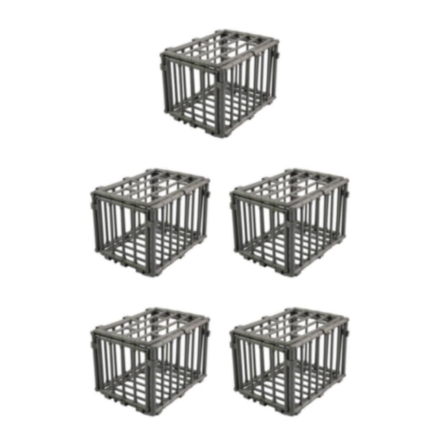 Wweixi Scale Scene Game Changer Easy-to-Install Plastic Cage Model Miniatures DIY Projects Easy To Install Type1 5Set