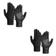 thumbnail image 4 of Guardurnaity 1 par de guantes de ciclismo a prueba de viento pantalla táctil antideslizante manopla de esquí manoplas térmicas portátiles Negro METRO 2piezas, 4 of 6