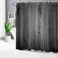 thumbnail image 2 of Farmhouse Grey Wood Shower Curtain Decor,Vintage Western Country Rustic Wood Board Shower Curtains for Bathroom 72X72 inch Polyester Fabric Bathroom Decoration Bath Curtains Hooks Included, 2 of 6