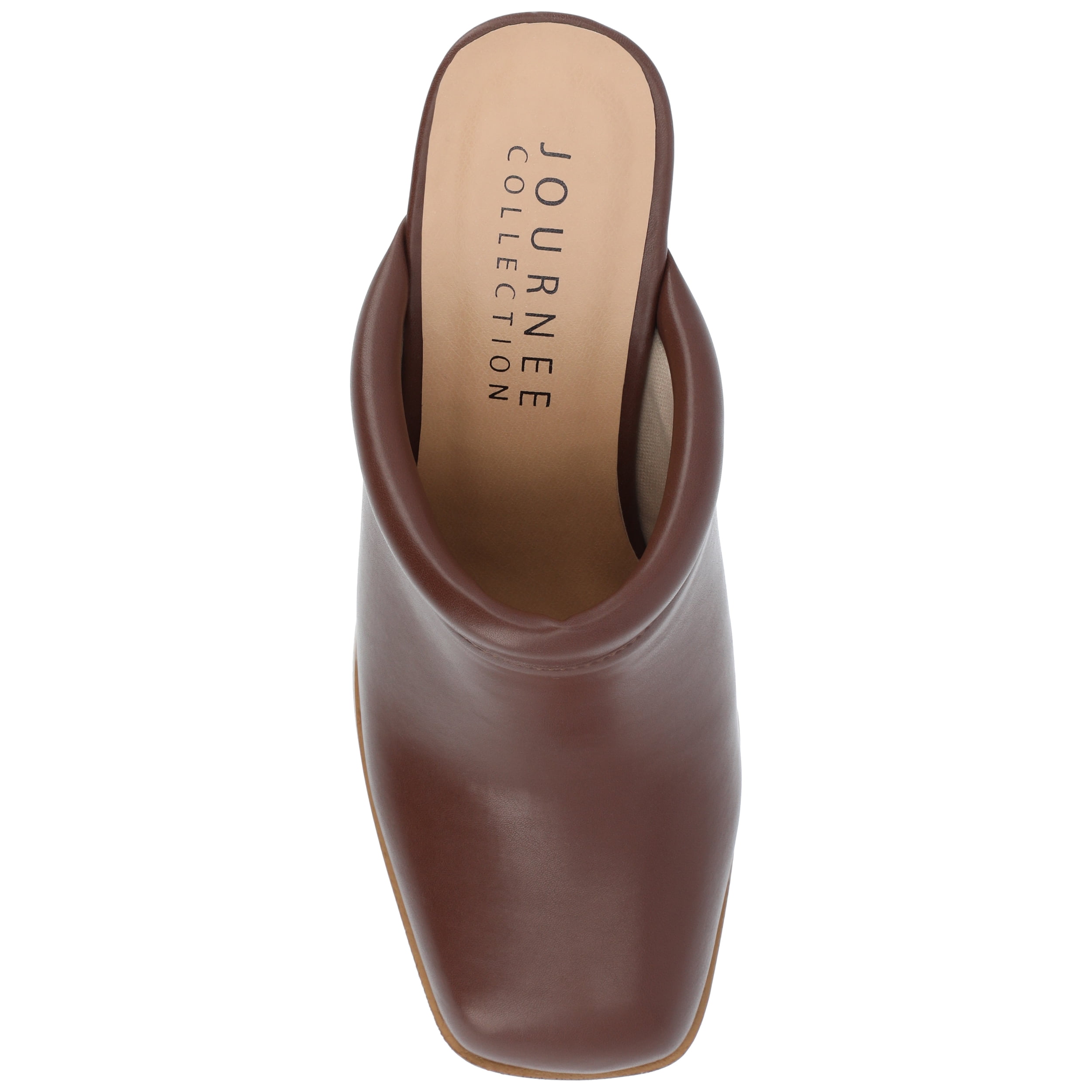 Journee Womens Izara Slip On Platform Mule Pumps