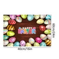 thumbnail image 3 of YingYouFu Easter Doormat, Colorful Eggs Rubber Backing Non Slip Kitchen Rug, Washable Entrance Mat for Bedroom Dining Room Front Door, 16x24 Inch Floor Decor, 3 of 6