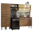 thumbnail image 1 of Cocina Integral Completa 229cm Emilly Madesa 06 - Marrón, 1 of 9
