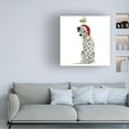 thumbnail image 3 of Fab Funky 'Christmas Des Dalmatian Mistletoe' Canvas Art, 3 of 3