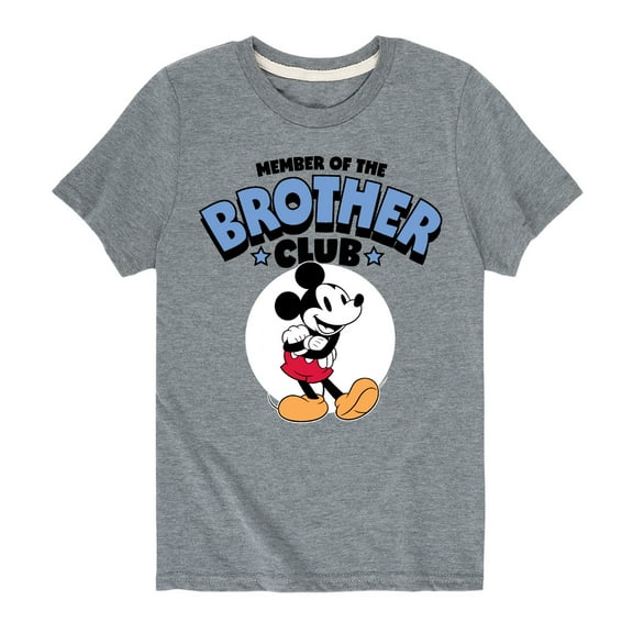 Mickey And Friends - Member Of The Brother Club - Youth Short Sleeve Graphic T-Shirt