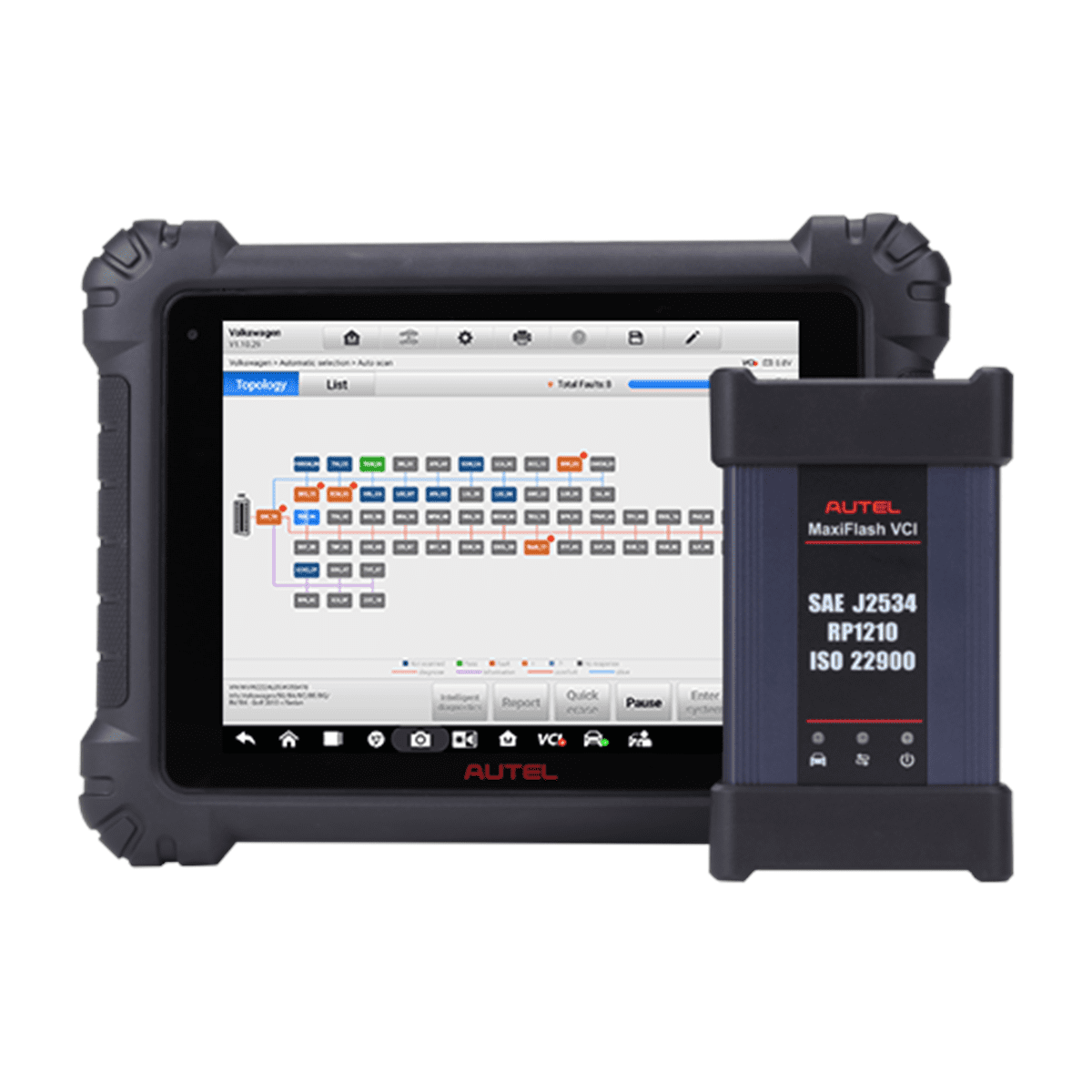 Autel MS909 MaxiSYS Diagnostic Tablet w/ MaxiFLASH VCI