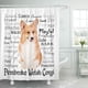 thumbnail image 1 of ABPHQTO Pembroke Corgi Traits Welsh Dog Raza de mascotas Cortina de ducha 160x180 cm, 1 of 1
