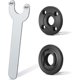 thumbnail image 1 of Juego de brocas para amoladora, llave angular de brida, llave de bloqueo de metal compatible con Milwaukee Makita 193465-4 Bosch Black &Decker Ryobi 4.5 "5" 5/8, 1 of 5