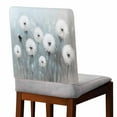 thumbnail image 2 of White Dandelion Chair Covers Set of 4 Retro Oil Painting Modern Art Chair Back Covers Stretch Removable Washable Chairs Slipcovers Chair Protector for Dining Room Kitchen Party Decor, 2 of 5