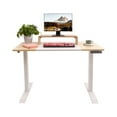 thumbnail image 2 of Dual Motor Height Adjustable Electric Standing Desk, 47x24 Inch Complete Desktop, Featuring Muting Adjustment with Spliced Desktop,Office and Home Use WHITE, 2 of 7