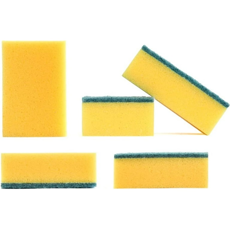 Decorrack 14 Cleaning Scrub Sponges for Kitchen, Dishes, Bathroom, Car Wash, One