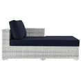thumbnail image 3 of Modway Convene Outdoor Patio Right Chaise in Light Gray Navy, 3 of 8