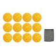 thumbnail image 2 of Juego De Pelota De Pickleball, 12pcs 74 Mm 40 Hoyos Pickleballs Al Aire PE High Elasticidad Pickleball Ballas De Pickle De Alto Equilibrio Para Todas Las Paletas De, 2 of 7