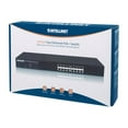 thumbnail image 5 of Intellinet 16-Port Fast Ethernet PoE+ Switch, 8 x PoE IEEE 802.3at/af Power-over-Ethernet (PoE+/PoE) ports, 8 x Standard RJ45 Ports, Endspan, 19" Rackmount - Switch - 8 x 10/100 + 8 x 10/100 (PoE+) - desktop, rack-mountable - PoE+ (65 W), 5 of 5