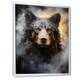 thumbnail image 2 of Designart "A Noir Bear On Dramatic Shadow" Animals Bear Floater Framed Wall Art Prints, 2 of 5