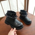 thumbnail image 5 of LvhaoGJOB Girls' Ankle Boots - Lace-Up Design, Side Zipper & Thick Platform Sole, 5 of 9