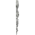 thumbnail image 3 of Ekena Millwork 8 1/2"W x 9"H x 3/4"P Versailles Ribbon and Rose Drop Onlay, 3 of 6