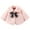 Pink, variant on GYRATEDREAM Baby Girls Faux Fur Warm Cloak Coat Cute Winter Furry Cape Jacket Fluffy Plush Fleece Outwear with Bowknot for 6-12M Red
