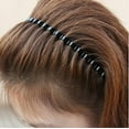 thumbnail image 2 of Unisex Black Spring Wave Metal Hair Band Girl Men`s Head Band Accessory (2PCS), 2 of 5