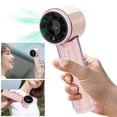 thumbnail image 1 of Ventilador La Mano USB Refriamiento Turbo Recargable para Enfriamiento Instantáneo () Rosa, 1 of 9