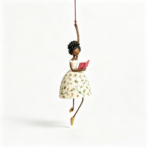 Leeye Whimsical Dancing Lady Hanging for Boho Home Enthusiasts Unique Ideas 18cm
