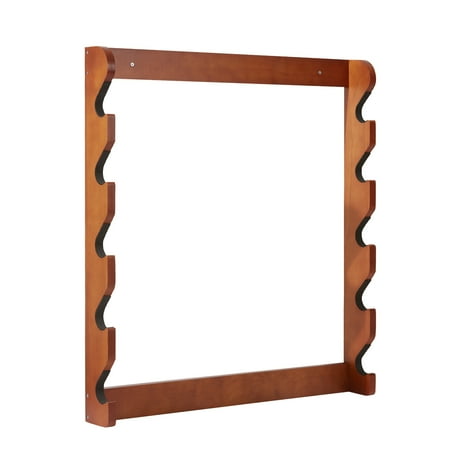 KFFKFF Gun Rack Timber Wall-Mounted Firearm Display Accommodates 5 Long Guns Shotguns Supports 132 lb Robust Wall Storage and Display Firearm Holder with Gentle Cushioning