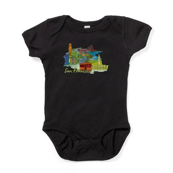 CafePress - San Francisco Travel Poster Body Suit - Cute Infant Bodysuit Baby Romper - Size Newborn - 24 Months