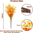 thumbnail image 2 of 8 Bundles Daisy (376 Head) Artificial Flowers Outdoor Summer Decor UV Resistant Fake Flowers Faux Plastic Greenery Shrub Plant for Indoor Garden Home Porch Box Spring Décor(Yellow), 2 of 5
