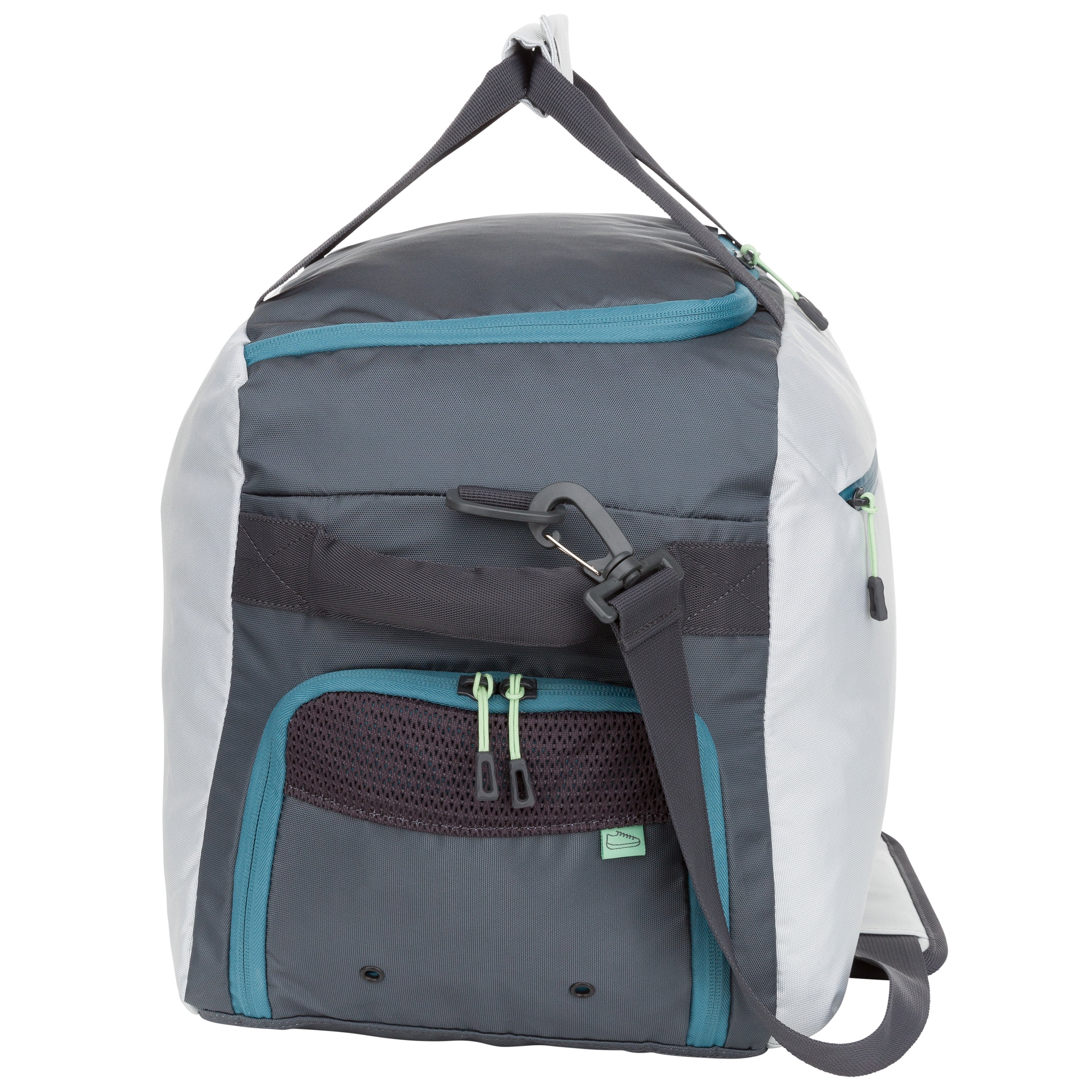 Athletic Works Urban Duffle Bag for Adults, Easy Care Sports Bag, Foggy Dew Gray