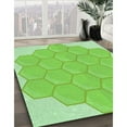 thumbnail image 3 of Ahgly Company Machine Washable Indoor Round Transitional Emerald Green Area Rugs, 5' Round, 3 of 7