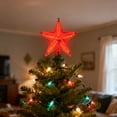 thumbnail image 6 of Christmas Tree Topper Star, Treetop Rustic Holiday Tree Toppers, Colorful Led Light Christmas Tree Decor for Christmas Holiday Home Fit for General Size Xmas Tree, 1 Pcs, 8.7x2.2", 6 of 7