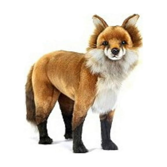 Handcrafted Cuddlers Set of 2 Handcrafted Red Fox Stuffed Animals 17.5"