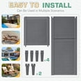 thumbnail image 3 of Homall 2 Pieces Patio Lounge Chair Outdoor Adjustable Chaise Lounge Chair,Gray, 3 of 7