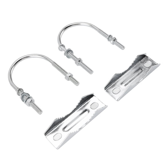 Abrazadera De Mástil De Antena Kit De Soporte De Montaje Con Pernos En U De Agarre Fuerte Para Antena Inalámbrica Exterior, Kit De Abrazadera De Mástil De Antena Doble Bloque De