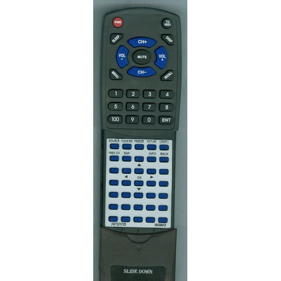 Replacement Remote for MAGNAVOX RTURMT32FNT005, NH302UD, 32ME403V, 29ME403V, 24ME403V, 32ME303V, 32FNT005, 32ME304VF7, NH304UD, 40ME325V