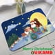thumbnail image 4 of Alfombra de tierra de diatomeas estilo muñeco de nieve de Papá Noel de VIKAMA, alfombra antideslizante para entrada de baño y cocina, alfombra enjuagable, 4 of 5