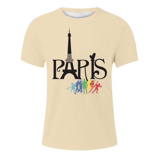 Playeras De Algodon Camiseta De Manga Corta Para Hombre, Camisetas Casuales Con Estampado Festivo Y Ventilado